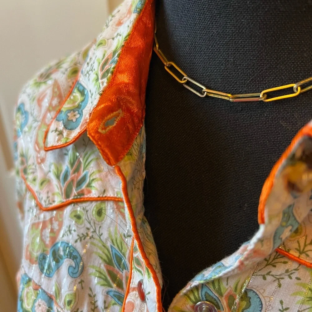 Paisley Print Pearl Snap Western shirt - Picture 4 of 4
